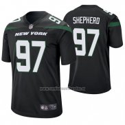 Camiseta NFL Game New York Jets Nathan Shepherd Negro 60 Aniversario