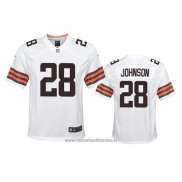 Camiseta NFL Game Nino Cleveland Browns Kevin Johnson Blanco