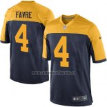 Camiseta NFL Game Nino Green Bay Packers Favre Negro Amarillo