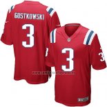 Camiseta NFL Game Nino New England Patriots Gostkowski Rojo