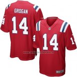 Camiseta NFL Game Nino New England Patriots Grogan Rojo