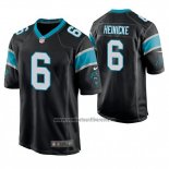 Camiseta NFL Game Panthers Taylor Heinicke Negro