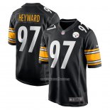 Camiseta NFL Game Pittsburgh Steelers 97 Cameron Heyward Negro