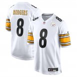 Camiseta NFL Game Pittsburgh Steelers Aaron Rodgers Blanco