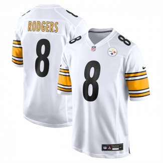 Camiseta NFL Game Pittsburgh Steelers Aaron Rodgers Blanco