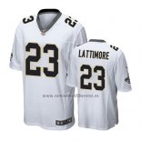 Camiseta NFL Game Saints Marshon Lattimore Blanco