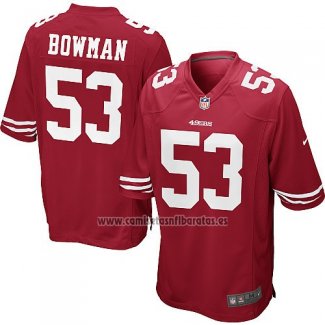 Camiseta NFL Game San Francisco 49ers Bowman Rojo