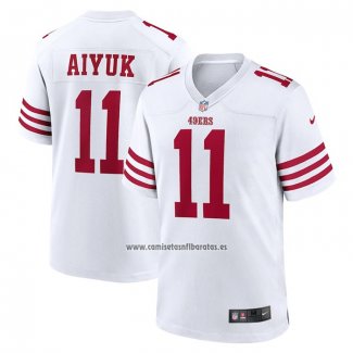 Camiseta NFL Game San Francisco 49ers Brandon Aiyuk Blanco