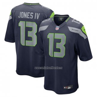 Camiseta NFL Game Seattle Seahawks Ernest Jones IV Azul