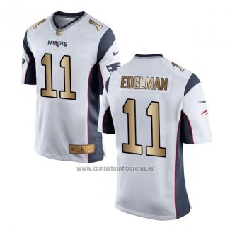 Camiseta NFL Gold Game New England Patriots Edelman Blanco