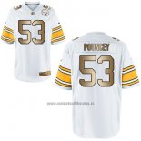 Camiseta NFL Gold Game Pittsburgh Steelers Pouncey Blanco