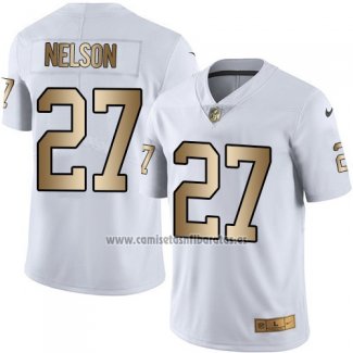 Camiseta NFL Gold Legend Las Vegas Raiders Nelson Blanco