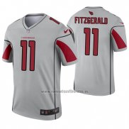 Camiseta NFL Legend Arizona Cardinals 11 Larry Fitzgerald Inverted Gris