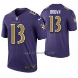 Camiseta NFL Legend Baltimore Ravens John Brown Violeta Color Rush