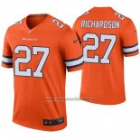 Camiseta NFL Legend Denver Broncos Horace Richardson Naranja Color Rush
