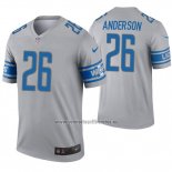 Camiseta NFL Legend Detroit Lions 26 C.j. Anderson Inverted Gris