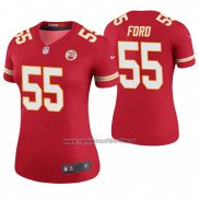 Camiseta NFL Legend Mujer Kansas City Chiefs Dee Ford Rojo Color Rush