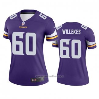 Camiseta NFL Legend Mujer Minnesota Vikings Kenny Willekes Violeta