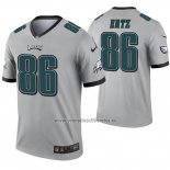 Camiseta NFL Legend Philadelphia Eagles 86 Zach Ertz Inverted Gris