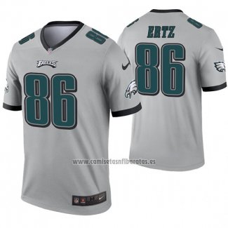 Camiseta NFL Legend Philadelphia Eagles 86 Zach Ertz Inverted Gris