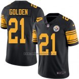 Camiseta NFL Legend Pittsburgh Steelers Golden Negro