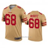 Camiseta NFL Legend San Francisco 49ers Colton Mckivitz Inverted Oro