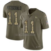 Camiseta NFL Limited Arizona Cardinals 11 Larry Fitzgerald Stitched 2017 Salute To Service