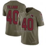 Camiseta NFL Limited Arizona Cardinals 40 Pat Tillman Rojo Stitched 2017 Salute To Service