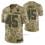 Camiseta NFL Limited Atlanta Falcons 45 Deion Jones 2018 Salute To Service Camuflaje