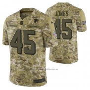 Camiseta NFL Limited Atlanta Falcons 45 Deion Jones 2018 Salute To Service Camuflaje