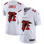 Camiseta NFL Limited Atlanta Falcons Jones Logo Dual Overlap Blanco