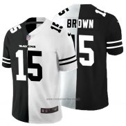 Camiseta NFL Limited Baltimore Ravens Brown Black White Split