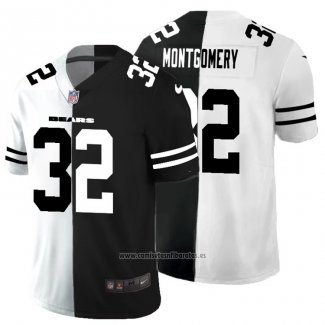 Camiseta NFL Limited Chicago Bears Montgomery White Black Split