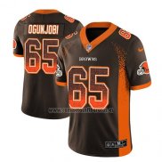 Camiseta NFL Limited Cleveland Browns Larry Ogunjobi Marron 2018 Rush Drift Fashion