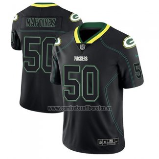 Camiseta NFL Limited Green Bay Packers Blake Martinez Negro Color Rush 2018 Lights Out