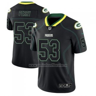 Camiseta NFL Limited Green Bay Packers Nick Perry Negro Color Rush 2018 Lights Out