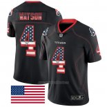 Camiseta NFL Limited Houston Texans Watson Rush USA Flag Negro