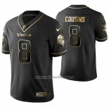 Camiseta NFL Limited Minnesota Vikings Kirk Cousins Golden Edition Negro