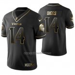 Camiseta NFL Limited Minnesota Vikings Stefon Diggs Golden Edition Negro