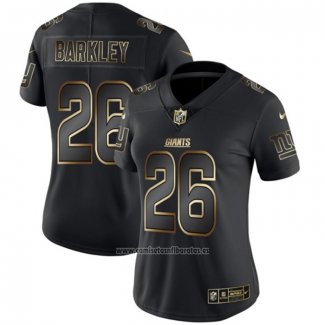 Camiseta NFL Limited Mujer New York Giants Barkley Vapor Untouchable Negro