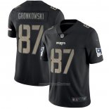 Camiseta NFL Limited New England Patriots Gronkowski Black Impact