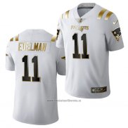 Camiseta NFL Limited New England Patriots Julian Edelman Golden Edition 2020 Blanco