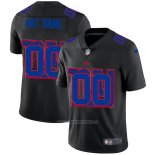 Camiseta NFL Limited New York Giants Personalizada Logo Dual Overlap Negro