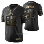Camiseta NFL Limited New York Jets Jamison Crowder Golden Edition Negro