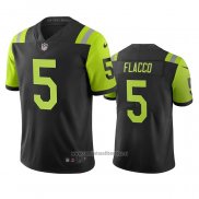 Camiseta NFL Limited New York Jets Joe Flacco Ciudad Edition Verde Negro