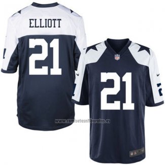 Camiseta NFL Limited Nino Dallas Cowboys 21 Elliott Negro Blanco