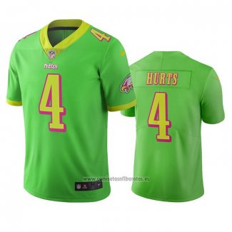 Camiseta NFL Limited Philadelphia Eagles Jalen Hurts Ciudad Edition Verde