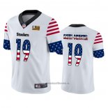 Camiseta NFL Limited Pittsburgh Steelers JuJu Smith-Schuster Independence Day Blanco