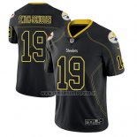 Camiseta NFL Limited Pittsburgh Steelers Juju Smith Schuster Negro Color Rush 2018 Lights Out
