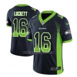 Camiseta NFL Limited Seattle Seahawks Tyler Lockett Azul 2018 Rush Drift Fashion